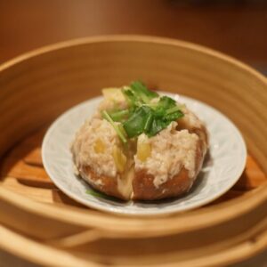 椎茸と錦爽鶏の焼売