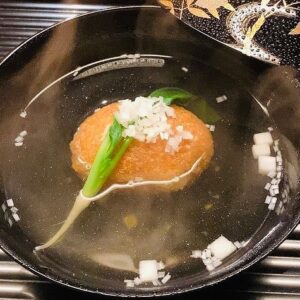 蓮根饅頭の煮物椀